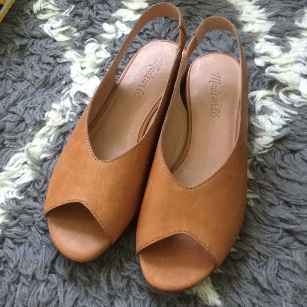 Brown sling back